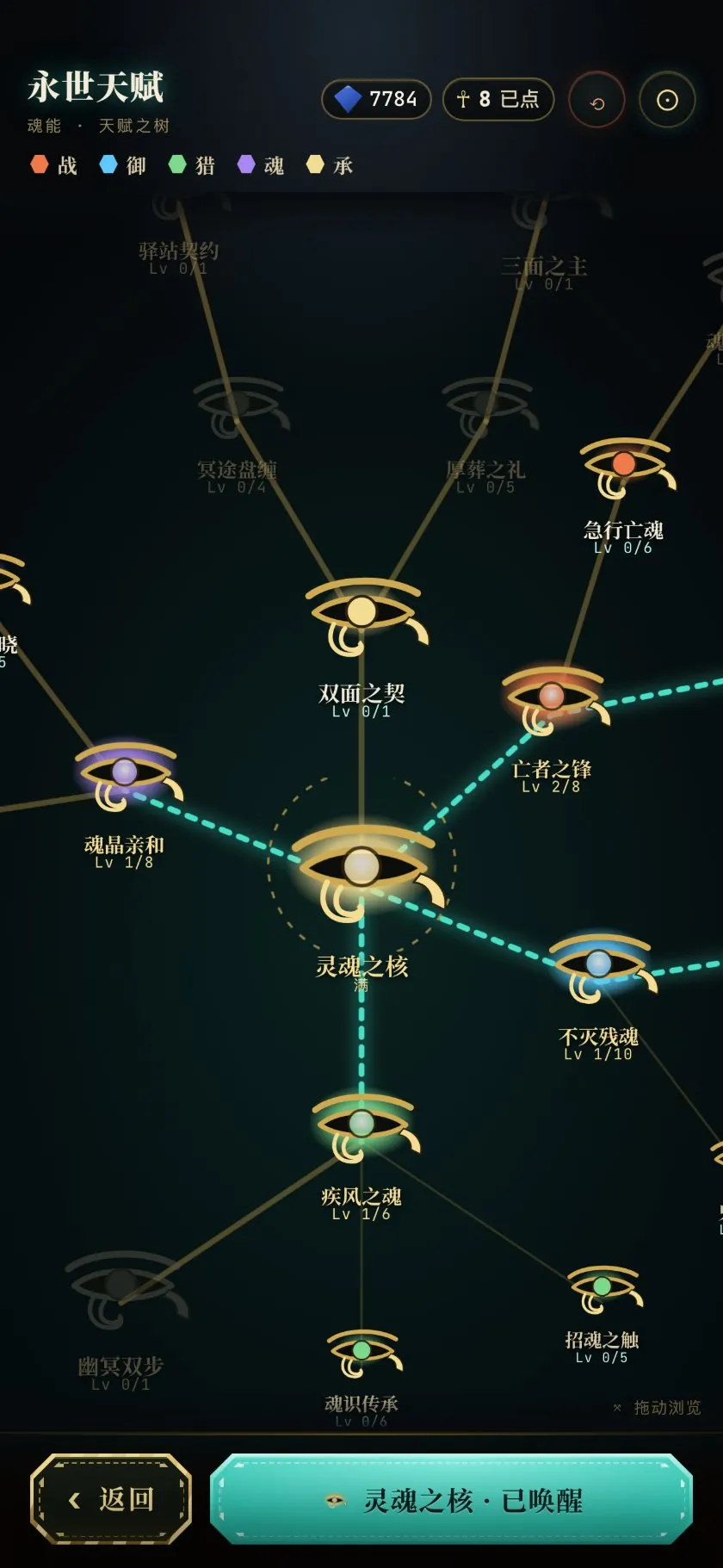 Eternal talent hex-web plate from Bone Halls